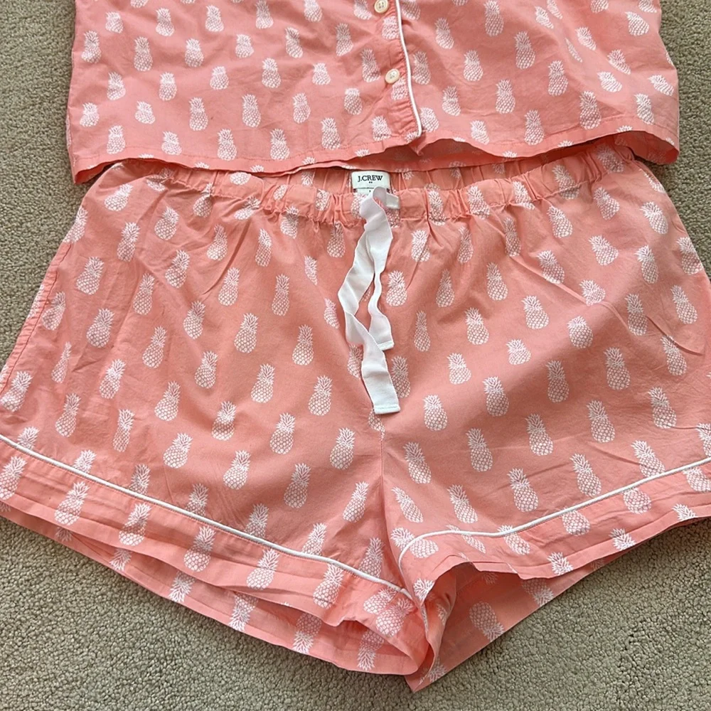 J.Crew pineapple print pajama set